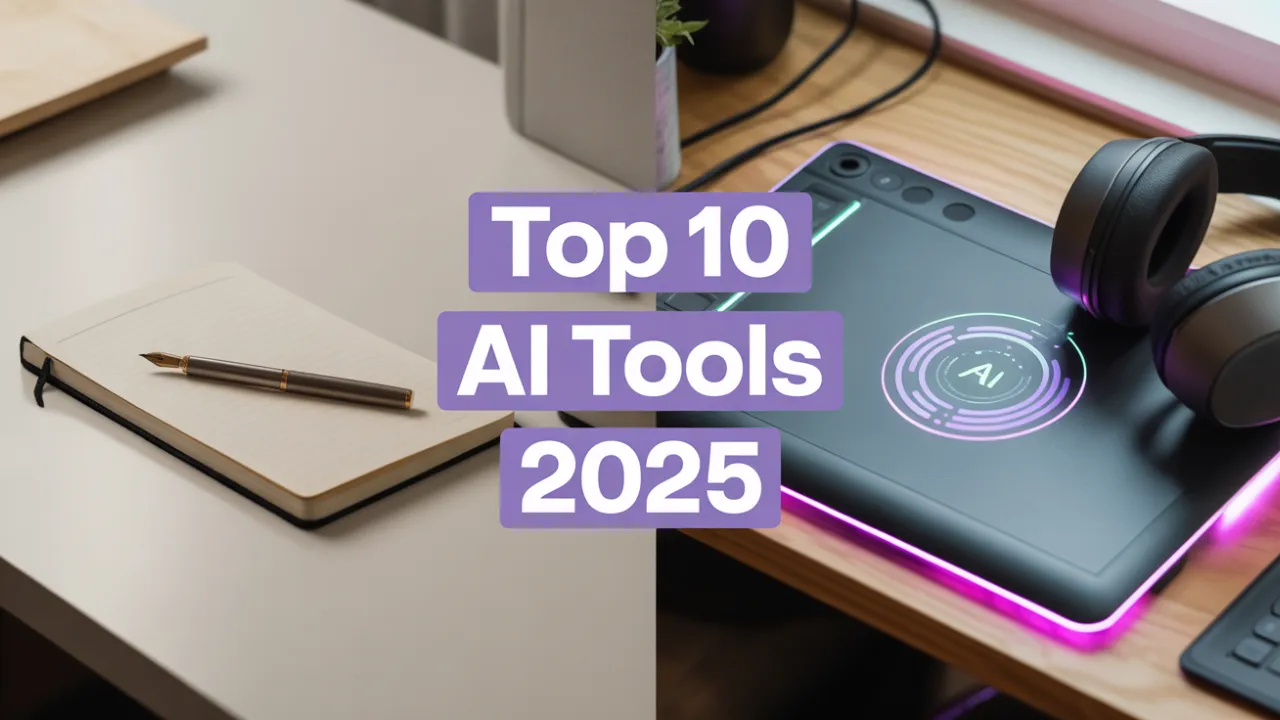 A creative professional using AI tools for writing, art, and music
